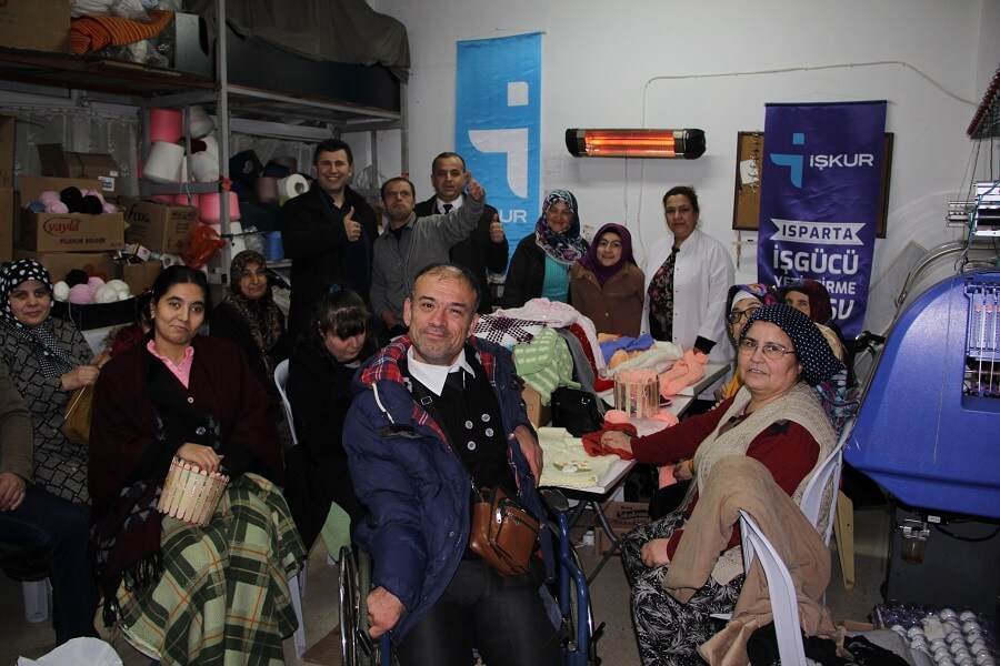 Isparta'da Engelli Mesleki Eğitim Kursumuzu Ziyaret Ettik