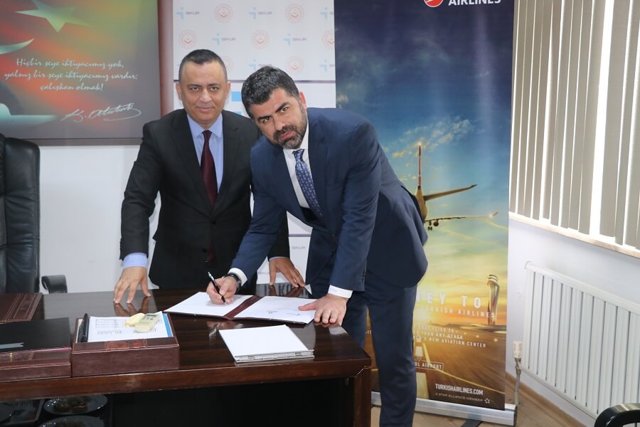 İstanbul'da Türk Hava Yolları İle İşbaşı Eğitim Protokolü İmzaladık